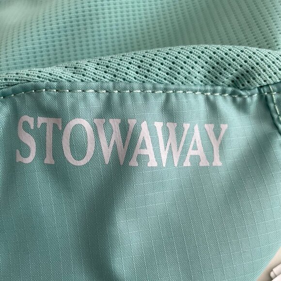 L.L.Bean Stowaway Sling Pack Polyester Zip Bag Soft Juniper Red Strap Sz OS NWOT - Picture 12 of 14